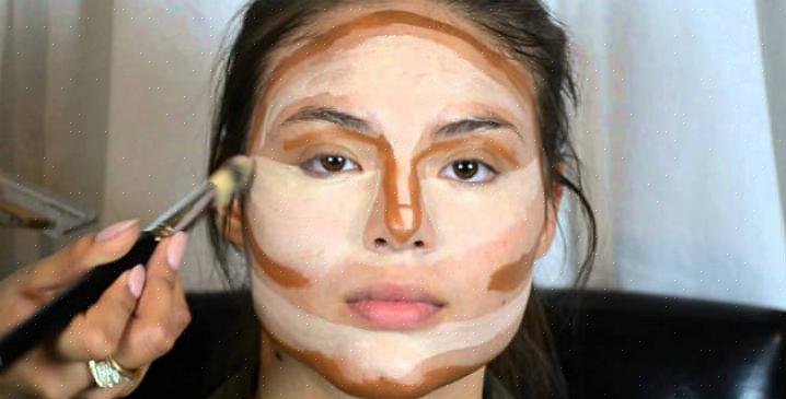 Aplique uma pequena quantidade de bronzer para fazer a ponta parecer menor