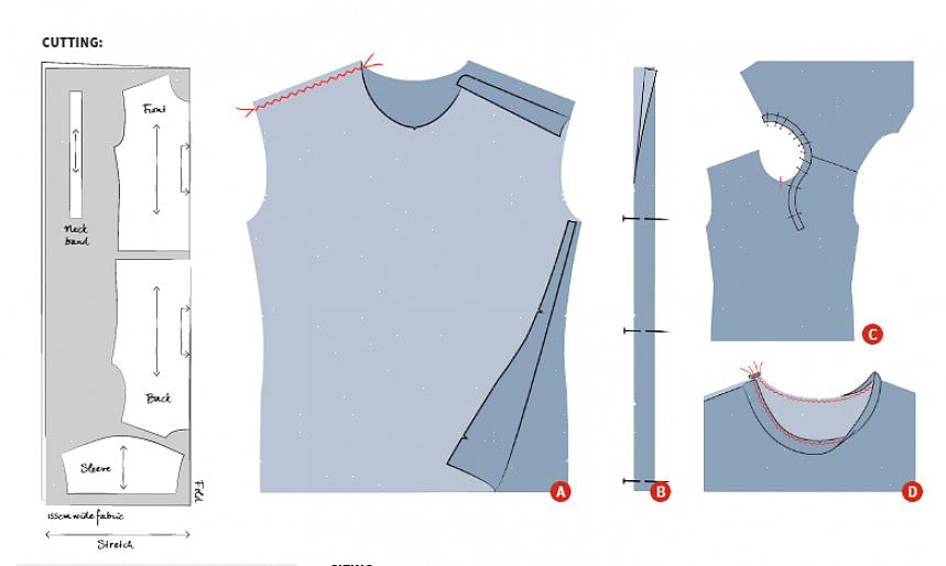 Siga as etapas abaixo para traçar um padrão de camiseta