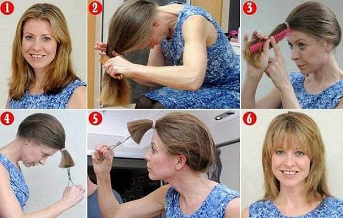 Você também precisará de grampos de cabelo para manter as partes do cabelo no lugar