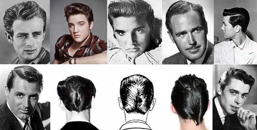 Você pode lidar com a parte de trás do seu cabelo recriado dos anos 1950 simplesmente com um corte curto