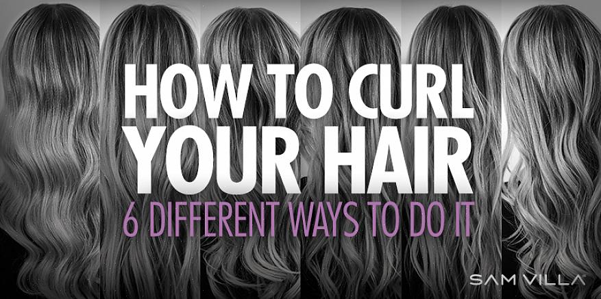 Enrole o cabelo até que esteja de cinco a sete centímetros de distância do couro cabeludo