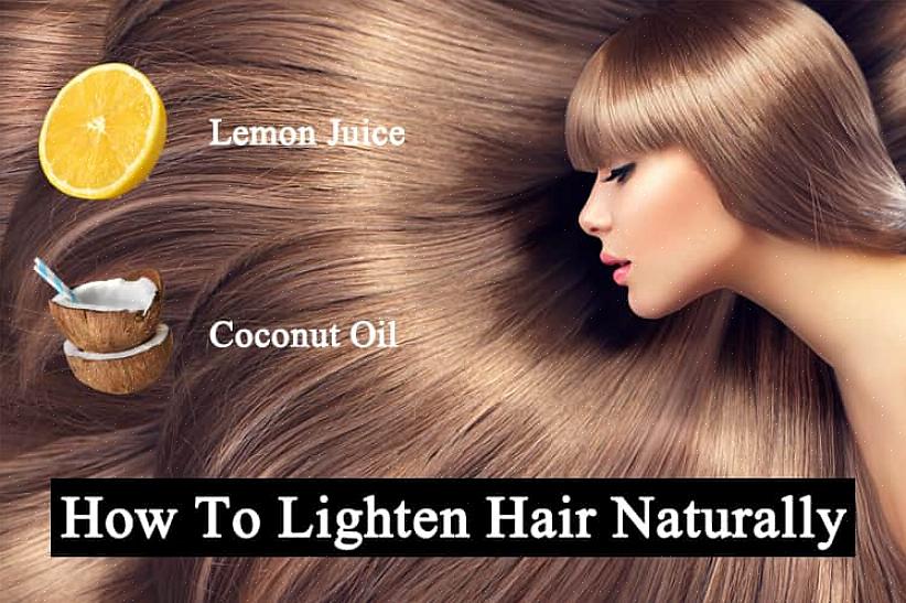 Você também pode adicionar suco de limão ao cabelo seco