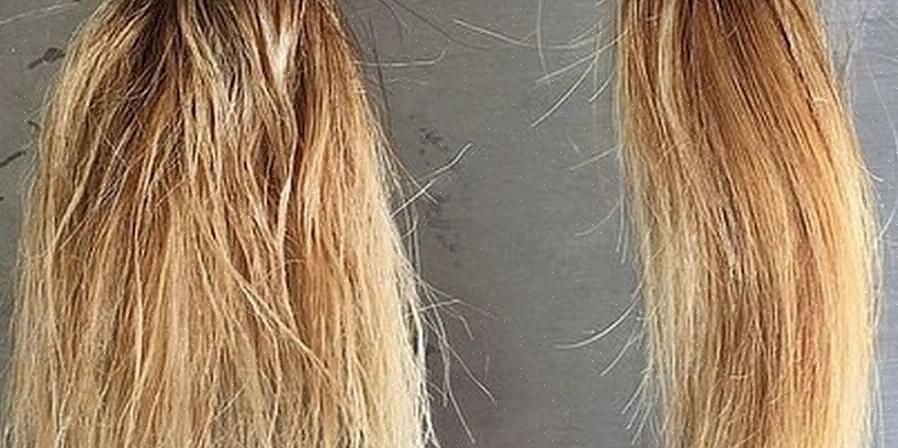 Aplicar produtos químicos para permitir que o cabelo tome a forma de um modelador de cachos