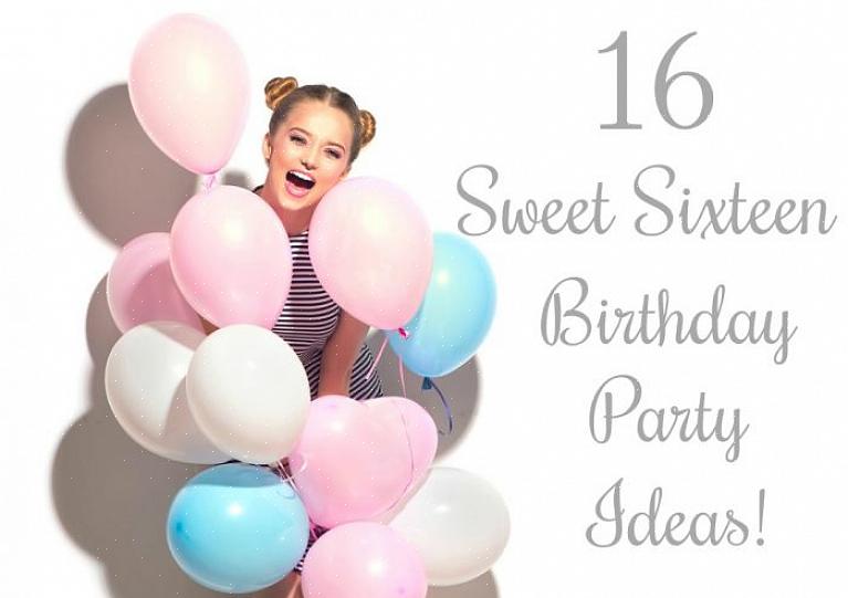 Você pode usar essas dicas para planejar uma festa de aniversário de 16 anos que é menor