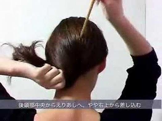 Fácil de pentear seu cabelo com os pauzinhos