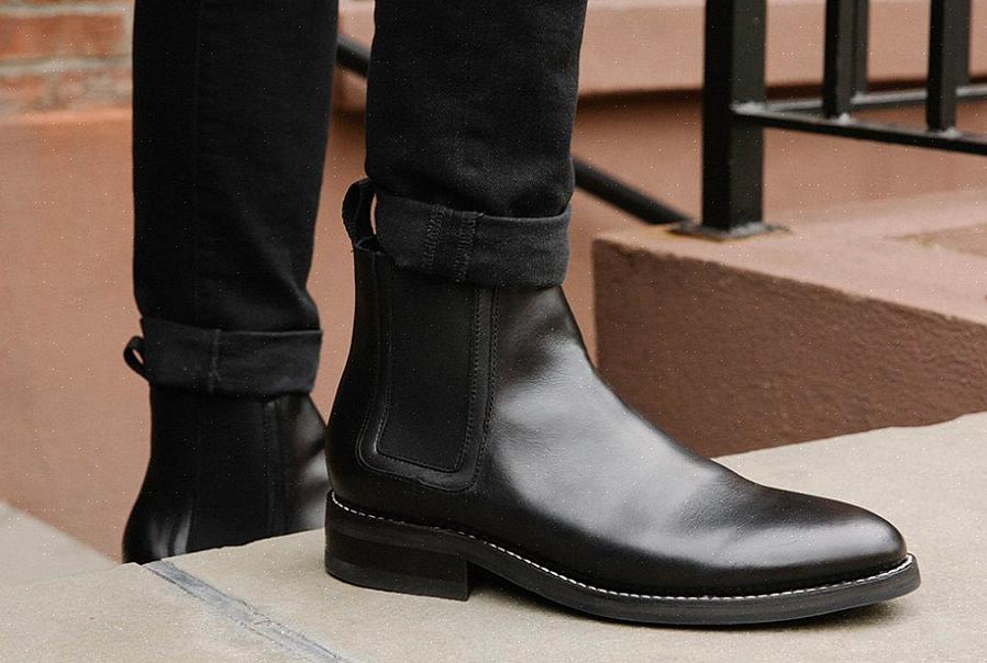 Existem muitos estilos diferentes de botas de couro preto para homens