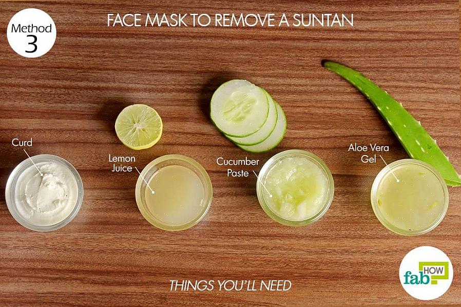 Máscara facial de aloe vera para pele seca