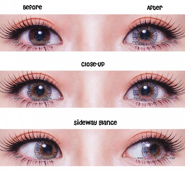 Usar lentes de contato coloridas é uma maneira fácil de mudar completamente sua aparência ou de realçar
