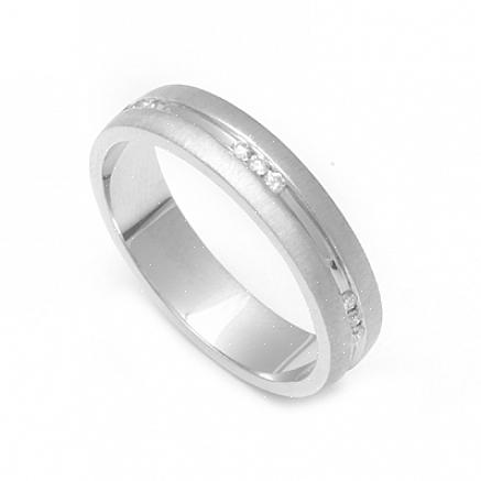 Conseguir um anel de platina como aliança de casamento certamente seria a melhor representação