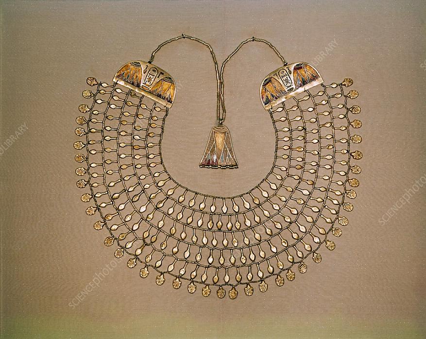 A aparência das joias egípcias antigas