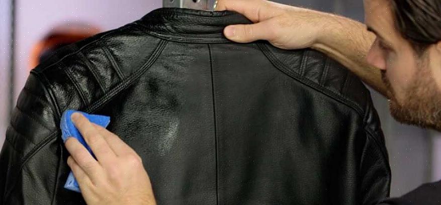 Leia as instruções de cuidados que acompanham sua jaqueta de couro