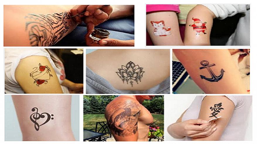 Uma tatuagem temporária é difícil de aplicar