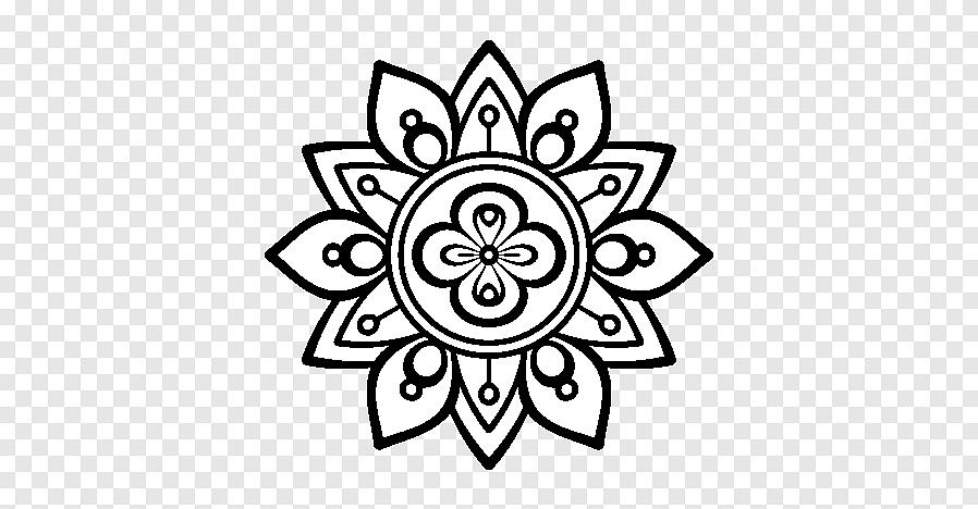 O desenho da flor de lótus em torno de um ohm é realmente uma ótima tatuagem de henna que você pode fazer