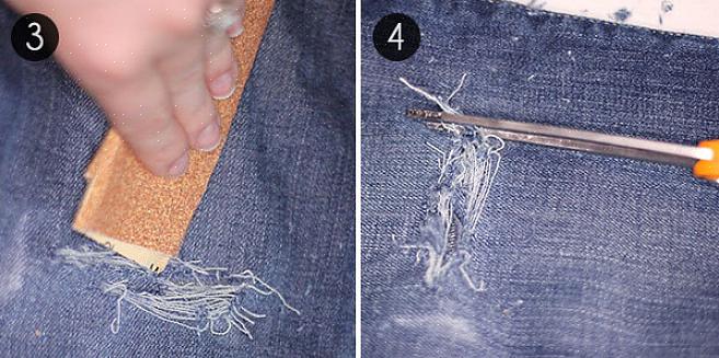 Não mais do que 4 ou 5 buracos em cada perna da calça são suficientes para fazer seu jeans parecer gasto