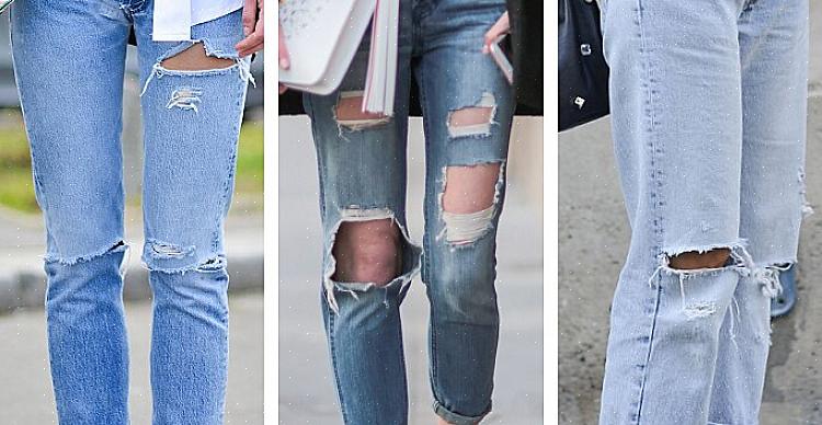 Para fazer com que seu jeans pareça desgastado naturalmente