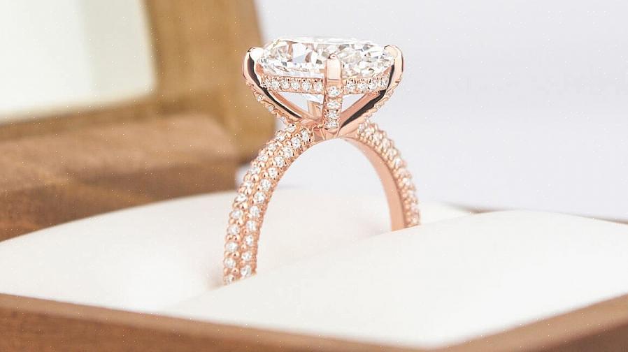 Além do design de um anel de diamante