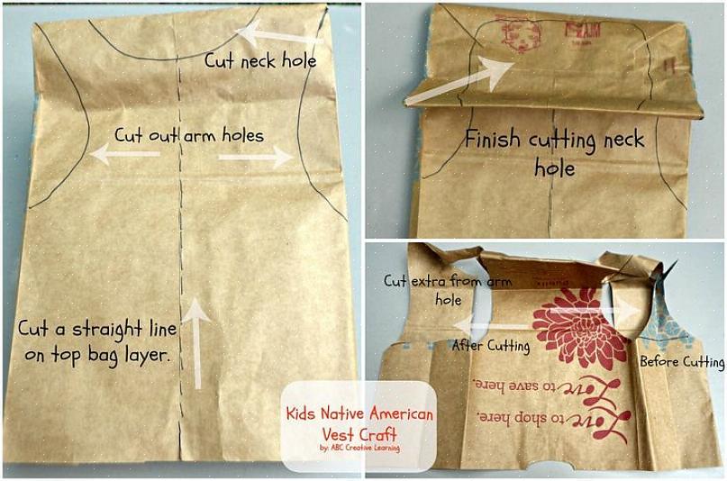 Descubra como você pode ajudá-lo a fazer um colete usando um saco de papel