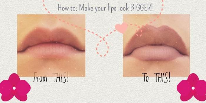 Para fazer seus lábios parecerem maiores