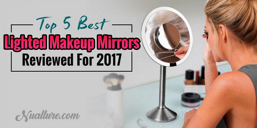 Esses espelhos de maquiagem iluminados estão disponíveis para venda em lojas online como Amazon.com