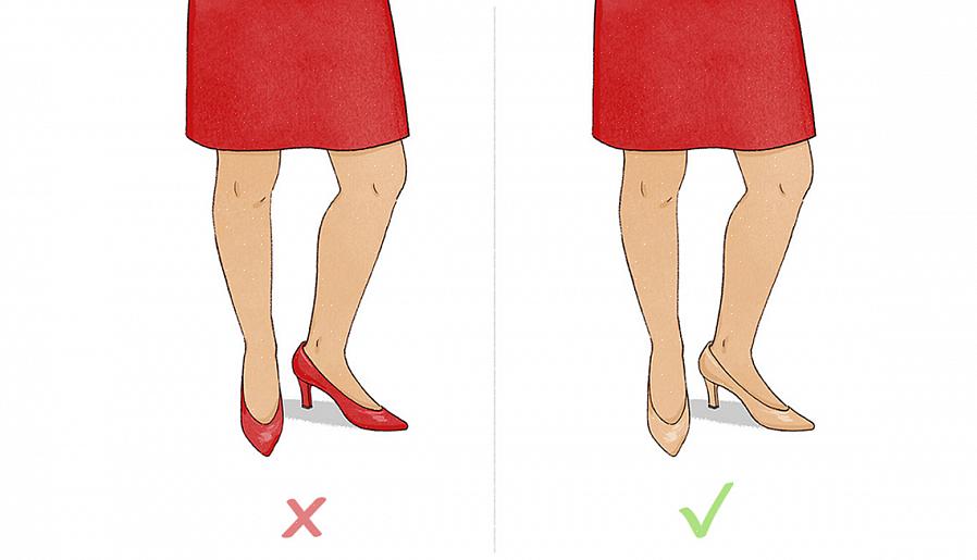 Sapatos fechados com pontas arredondadas ou quadradas terão melhor aparência para dar a impressão de dedos