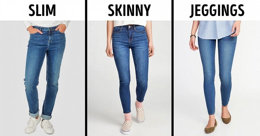 Escolha o jeans com bolsos longos
