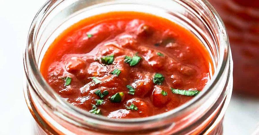 Se você não conseguir terminar o molho de tomate fresco de uma vez