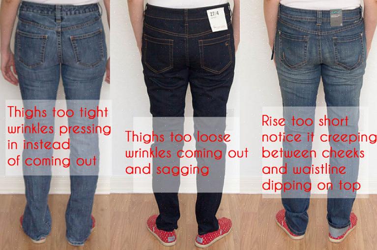 Porque certos jeans ficam bem em certos tipos de corpo