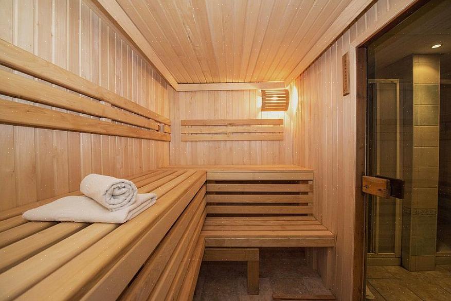E cada canto da área finlandesa tem uma sauna pronta para ser desfrutada por todos