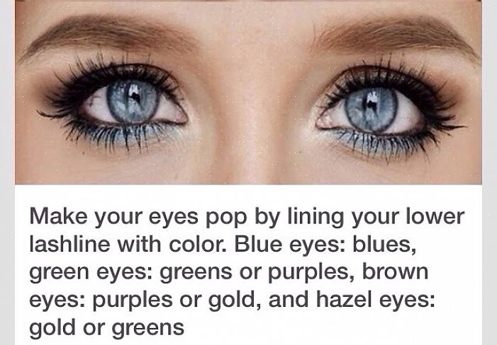 Deixe seus olhos azuis mais azuis usando o tom certo de sombra
