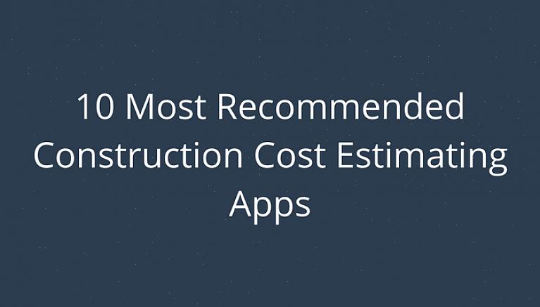 Leia análises online sobre diferentes softwares de estimativa de construção