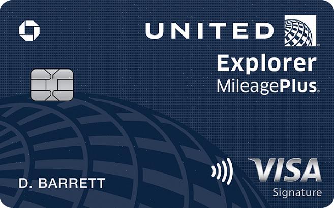 Milhagem United mais o cartão Visa selecionado - a United fez parceria com a Visa para obter o melhor cartão