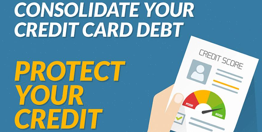 A consolidação de dívidas de cartão de crédito é diferente