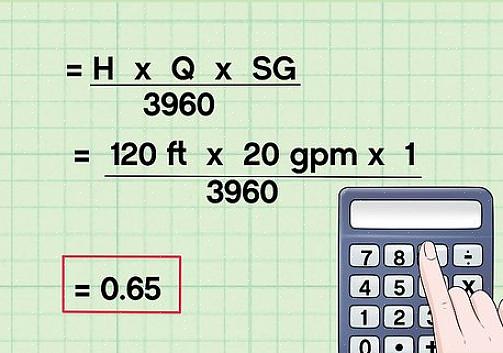 Para calcular galões por minuto de água