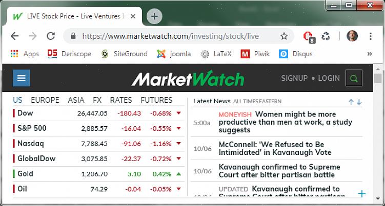 O mercado de ações é composto de grandes