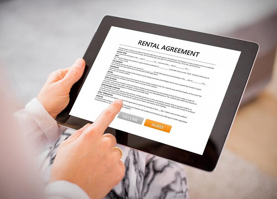 O contrato de arrendamento estabelece que o inquilino tem o direito de usar ou morar na propriedade