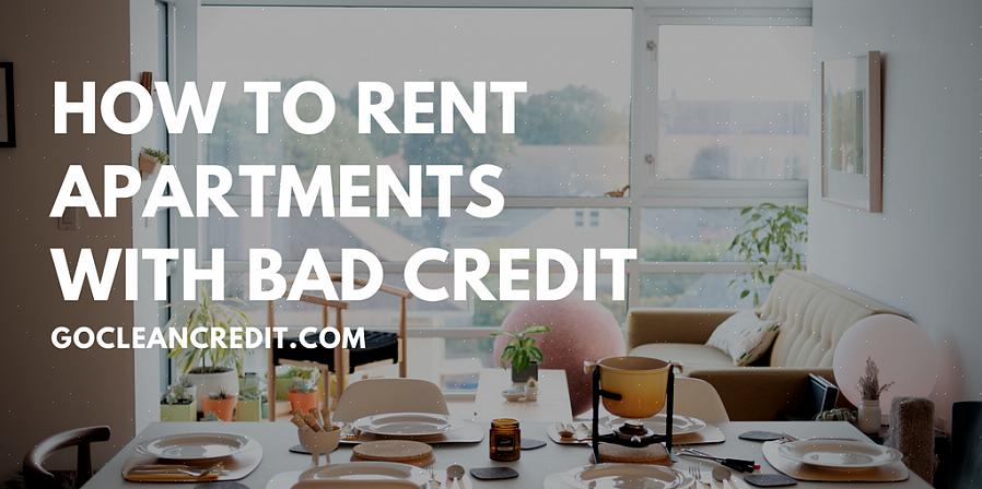 Alugar um apartamento com crédito ruim
