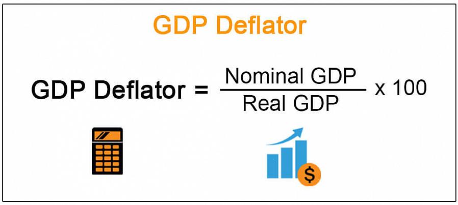 A taxa de inflação é calculada usando os valores do PIB nominal