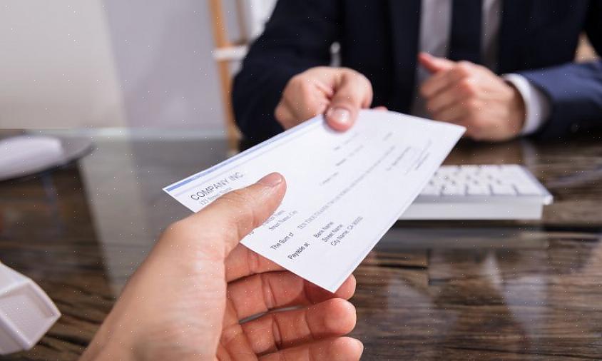 Peça a este comprador para emitir um cheque administrativo em vez de um cheque pessoal
