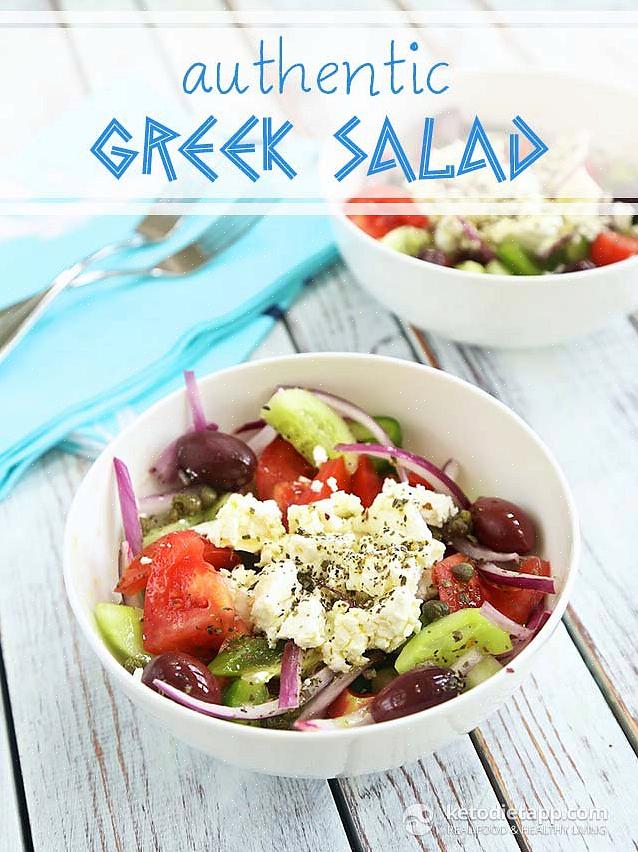 Para preparar uma autêntica salada grega