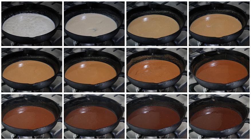 Você saberá que a arruda base do prato de gumbo é cozida quando a farinha está escura