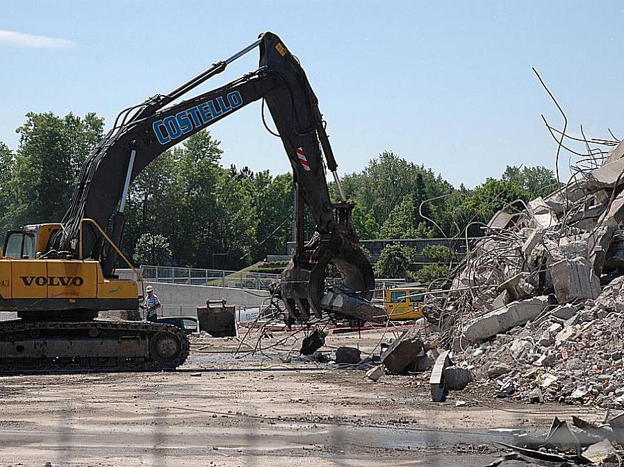 Recicle concreto em cascalho