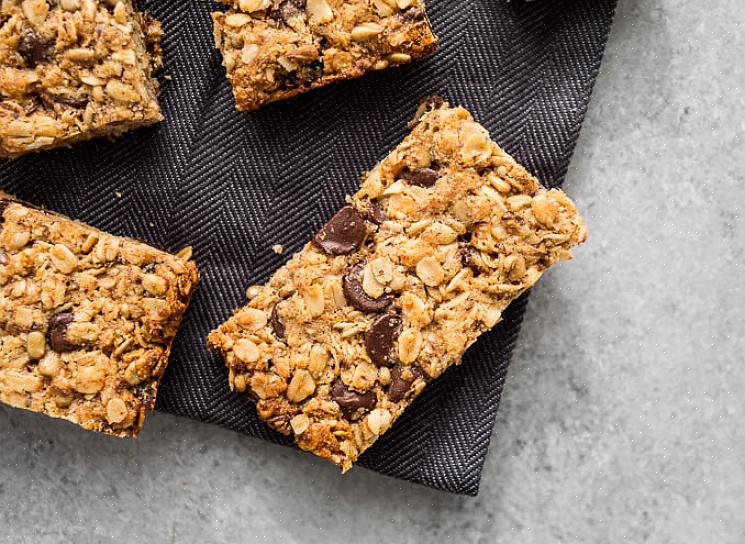 O que você precisa para fazer barras de granola em borracha vegan