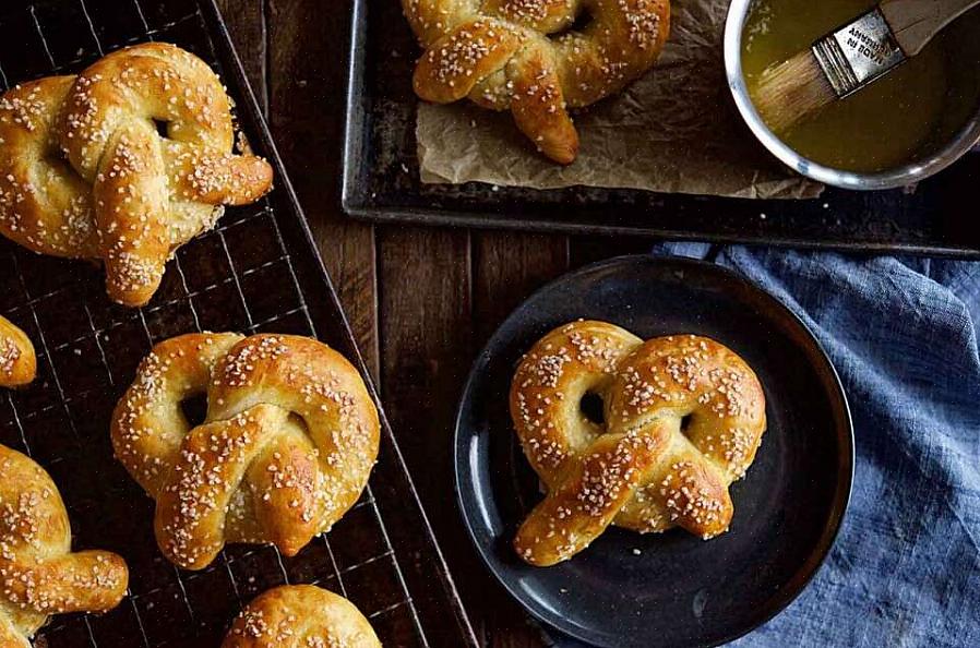 Pode fazer pretzels macios