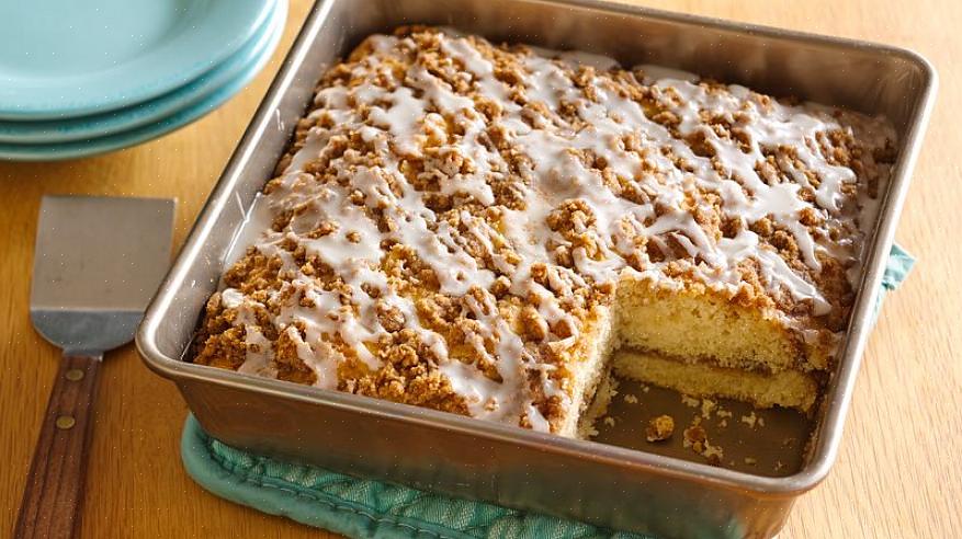 O bolo de café streusel de canela é um deleite delicioso