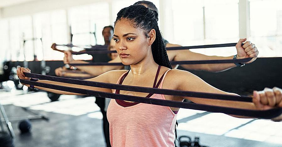 As bandas de exercícios podem aumentar a resistência