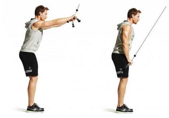 Este exercício consiste nas flexões laterais do braço rígido