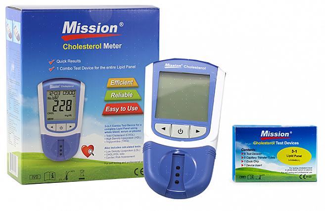 Você pode facilmente testar seus níveis de colesterol no sangue comprando aparelhos de rastreamento