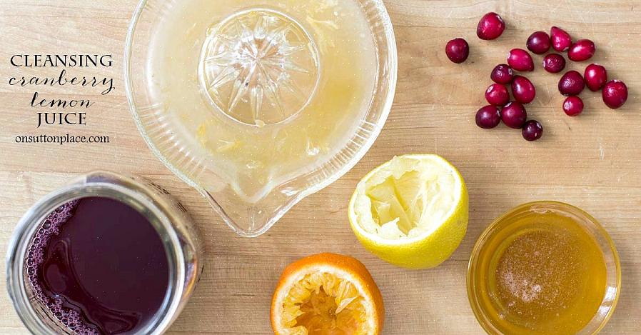 A limpeza com suco de limão é semelhante à dieta de limpeza com suco de laranja