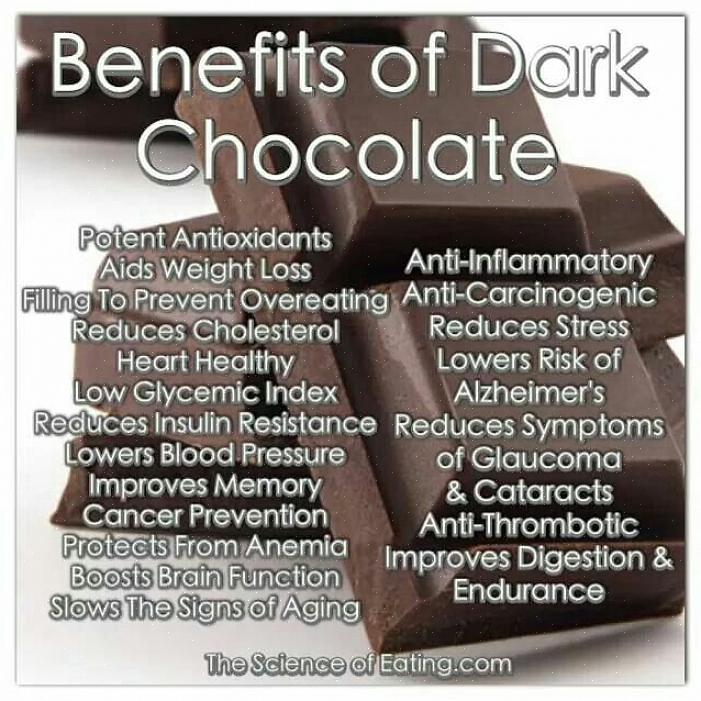 Aqui estão alguns dos benefícios para a saúde que você pode obter com o chocolate amargo