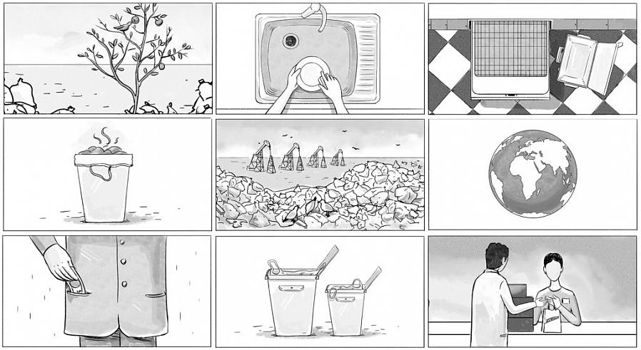 Um storyboard é como uma história em quadrinhos